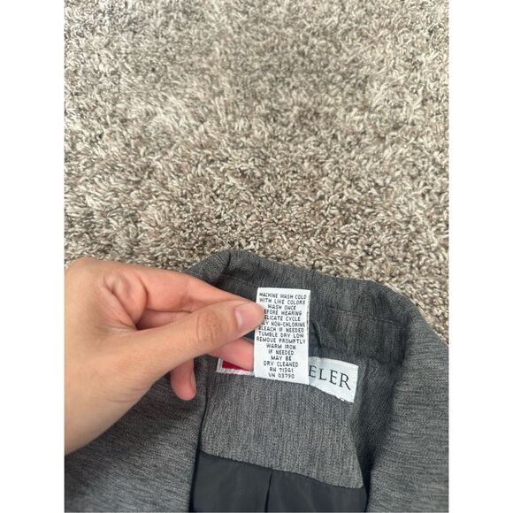 Vintage L.L. Bean Traveler Gray Blazer Jacket Women’s 20 Three Buttons Office - Picture 5 of 14